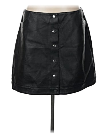 Topshop Faux Leather Skirt (view 1)