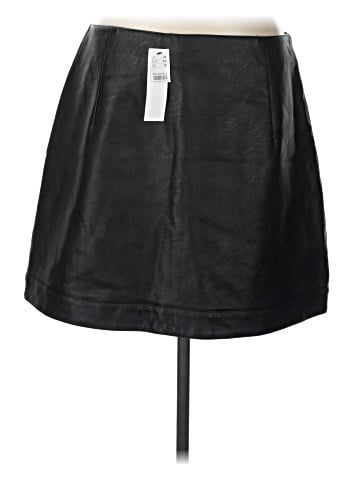 Topshop Faux Leather Skirt (view 2)