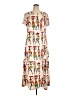 Unbranded Print Ivory Casual Dress Size XL - photo 1