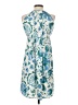 Ann Taylor LOFT 100% Polyester Print Blue Casual Dress Size XXS (petite) - photo 2