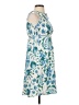Ann Taylor LOFT 100% Polyester Print Blue Casual Dress Size XXS (petite) - photo 4