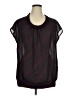 Apostrophe Black Short Sleeve Blouse Size XL - photo 1