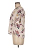 Lush 100% Polyester Floral Ivory Short Sleeve Blouse Size M - photo 5
