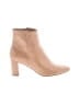 Nine West 100% Leather Solid Snake Print Tan Ankle Boots Size 8 - photo 1