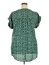 Avenue 100% Polyester Green Short Sleeve Blouse Size 18 Plus - photo 2
