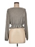 The Vanity Room Gray Long Sleeve Top Size M - photo 1