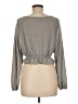 The Vanity Room Gray Long Sleeve Top Size M - photo 2