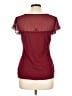 Express Burgundy Short Sleeve Top Size L - photo 2