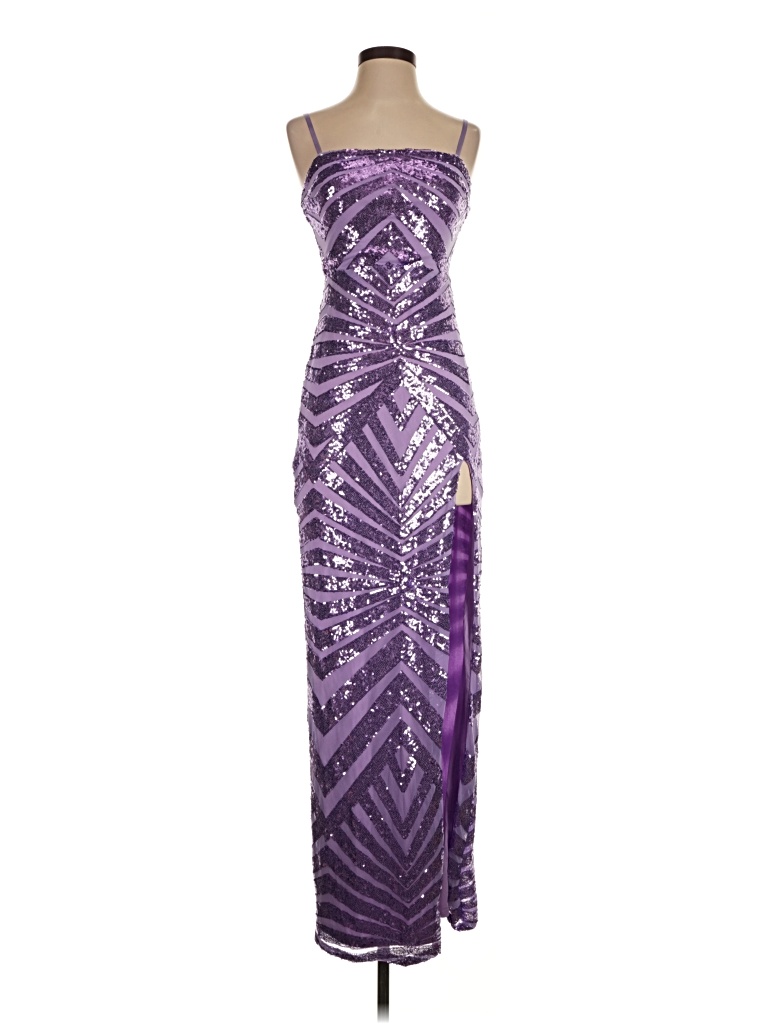 Pre-owned Lulus Cocktail Dress In Purple