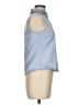 J.Crew 100% Cotton Blue Sleeveless Button-Down Shirt Size 6 (petite) - photo 4