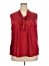 Kasper Red Sleeveless Blouse Size 2X - photo 1