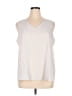 Apt. 9 100% Polyester Ivory Sleeveless T-Shirt Size XL - photo 1