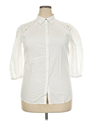 BOSS by HUGO BOSS 3/4 Sleeve Button-Down Shirt (view 1)