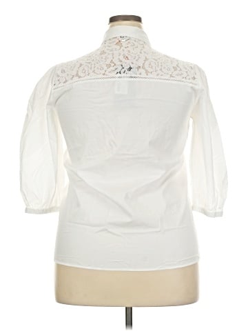 BOSS by HUGO BOSS 3/4 Sleeve Button-Down Shirt (view 2)