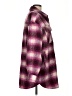 Express 100% Polyester Plaid Purple Coat Size M - photo 4
