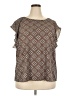 Roz & Ali Brown Short Sleeve Blouse Size 2X - photo 1