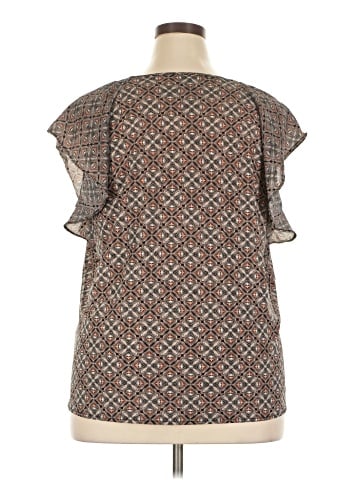 Roz & Ali Short Sleeve Blouse (view 2)