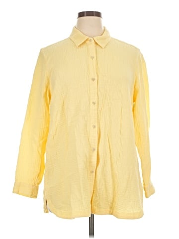 J.Jill 3/4 Sleeve Button-Down Shirt (view 1)