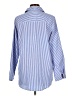 Unbranded 100% Polyester Stripes Blue 3/4 Sleeve Blouse Size L - photo 2