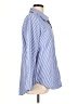 Unbranded 100% Polyester Stripes Blue 3/4 Sleeve Blouse Size L - photo 4