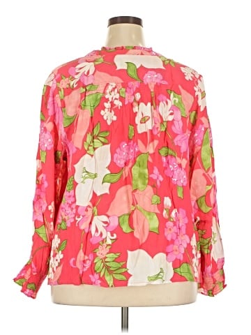 Lands' End 3/4 Sleeve Blouse (view 2)