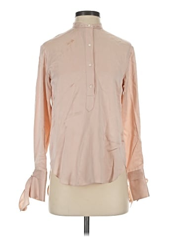 Rag & Bone Long Sleeve Silk Top (view 1)