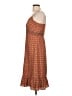 Ann Taylor LOFT 100% Polyester Hearts Orange Casual Dress Size 10 Petite - photo 5