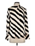 MNG 100% Polyester Animal Print Ivory Long Sleeve Blouse Size 4 - photo 1