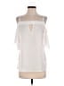 Bisou Bisou 100% Polyester Ivory White Sleeveless Blouse Size S - photo 1