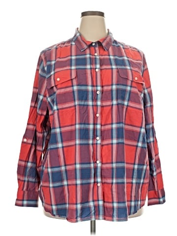 St. John's Bay Long Sleeve Button-Down Shirt (view 1)