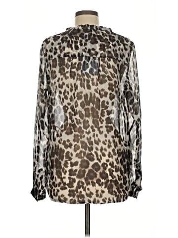 Diane von Furstenberg Long Sleeve Silk Top (view 2)