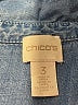Chico's 100% Lyocell Blue Long Sleeve Button-Down Shirt Size XL (3) - photo 4
