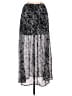 Forever 21 100% Polyester Paisley Silver Casual Skirt Size M - photo 2