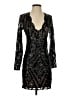Express 100% Polyester Stars Black Cocktail Dress Size S - photo 1