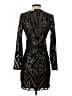 Express 100% Polyester Stars Black Cocktail Dress Size S - photo 2