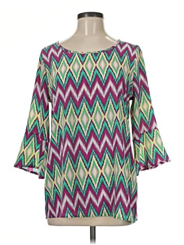 Peach Love Cream California 3/4 Sleeve Blouse (view 1)