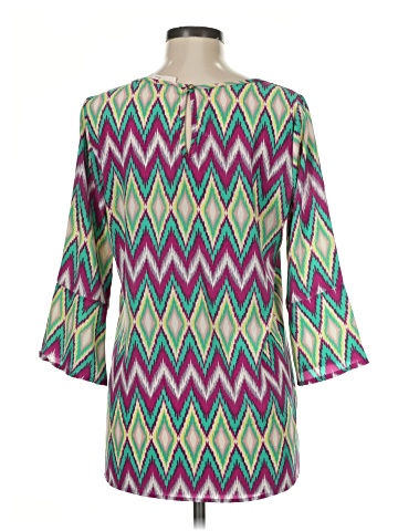 Peach Love Cream California 3/4 Sleeve Blouse (view 2)