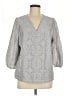 J.Jill Gray 3/4 Sleeve Blouse Size M - photo 1