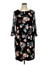 Roz & Ali Print Black Casual Dress Size 1X - photo 1