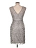 Sue Wong Silver Cocktail Dress Size 10 - photo 2