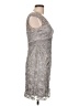 Sue Wong Silver Cocktail Dress Size 10 - photo 4