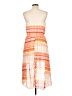 Auditions 100% Polyester Stripes Orange Casual Dress Size L - photo 2