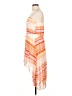 Auditions 100% Polyester Stripes Orange Casual Dress Size L - photo 5
