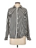 Olive and Oak 100% Polyester Stripes Ivory Long Sleeve Blouse Size XS - photo 1