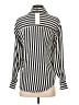 Olive and Oak 100% Polyester Stripes Ivory Long Sleeve Blouse Size XS - photo 2