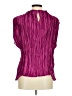 MNG 100% Polyester Purple Sleeveless Blouse Size 8 - photo 2