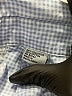 Las Olas Print Blue Long Sleeve Blouse Size M - photo 8