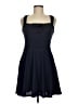 Mi ami Solid Blue Casual Dress Size M - photo 1