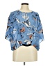 Alysi Blue 3/4 Sleeve Blouse Size 6 - photo 1