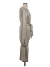 Alexis Metallic Gray Casual Dress Size S - photo 4